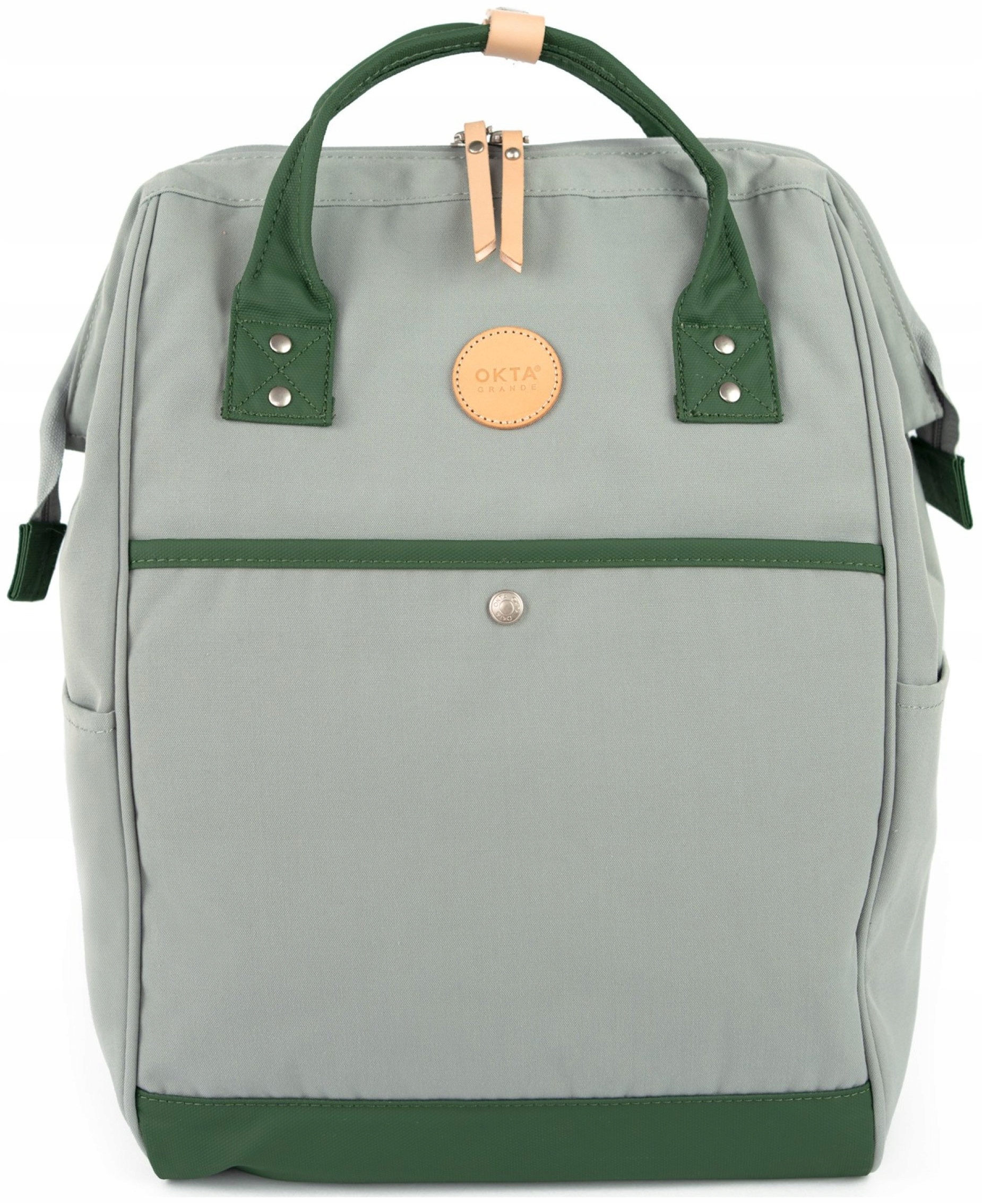 Batoh na notebook Himawari Plain M pracovní stojan Usb, voděodolný, šedý