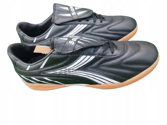 Adidasy Halówki Black czarne White białe Sandic buty do piłki 49