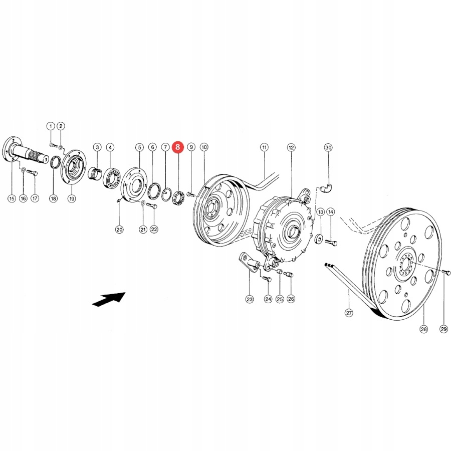Nakretka koronkowa Claas 669639 0 Oryginal Numer katalogowy czesci 669639 0