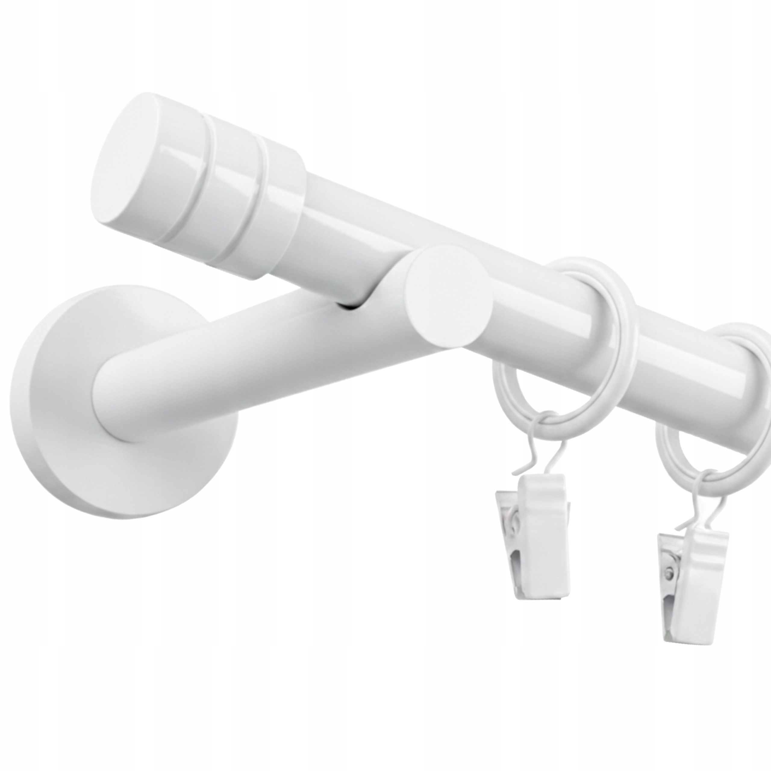 Garnýž Jednoduchý Kovový 19 MM Bílý 320 CM Luna Fréza