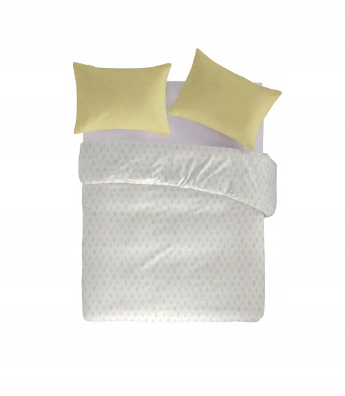 Naf Naf Housse De Couette 100% Percale Coton Organic Sari Ecume 140 x 200 cm