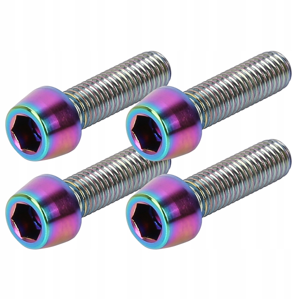 śruby do mostka rowerowego ze stopu tytanu stożkowe m5 x 18mm 4 szt