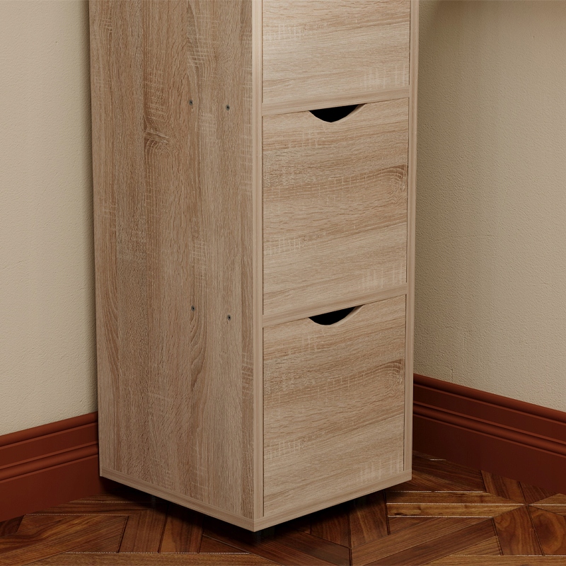 SZAFKA SŁUPEK Z SZUFLADAMI RUSTYKALNY DĄB KOMODA STOJĄCA WĄSKA POJEMNA LOFT Kod producenta SZAFKA SŁUPEK Z SZUFLADAMI RUSTYKALNY DĄB