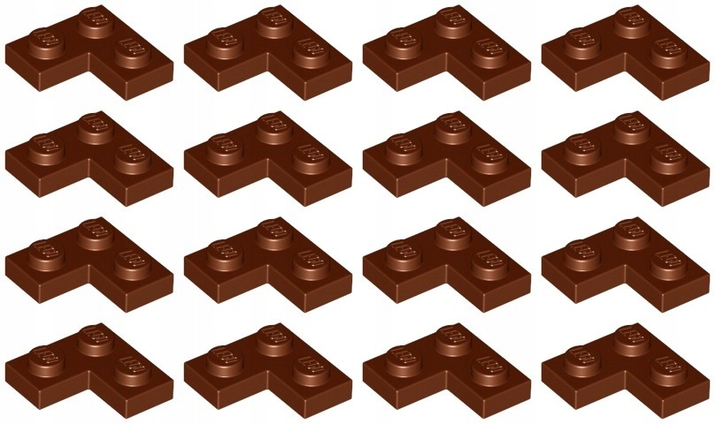 

Lego 2420 Płytka Narożna 2x2 brązowa (10g) 16 szt.