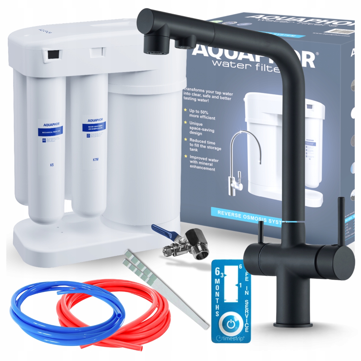 Systém Reverznej Osmózy A Kuchynská Batéria Čierna S Výsuvným Výtokom Pzh