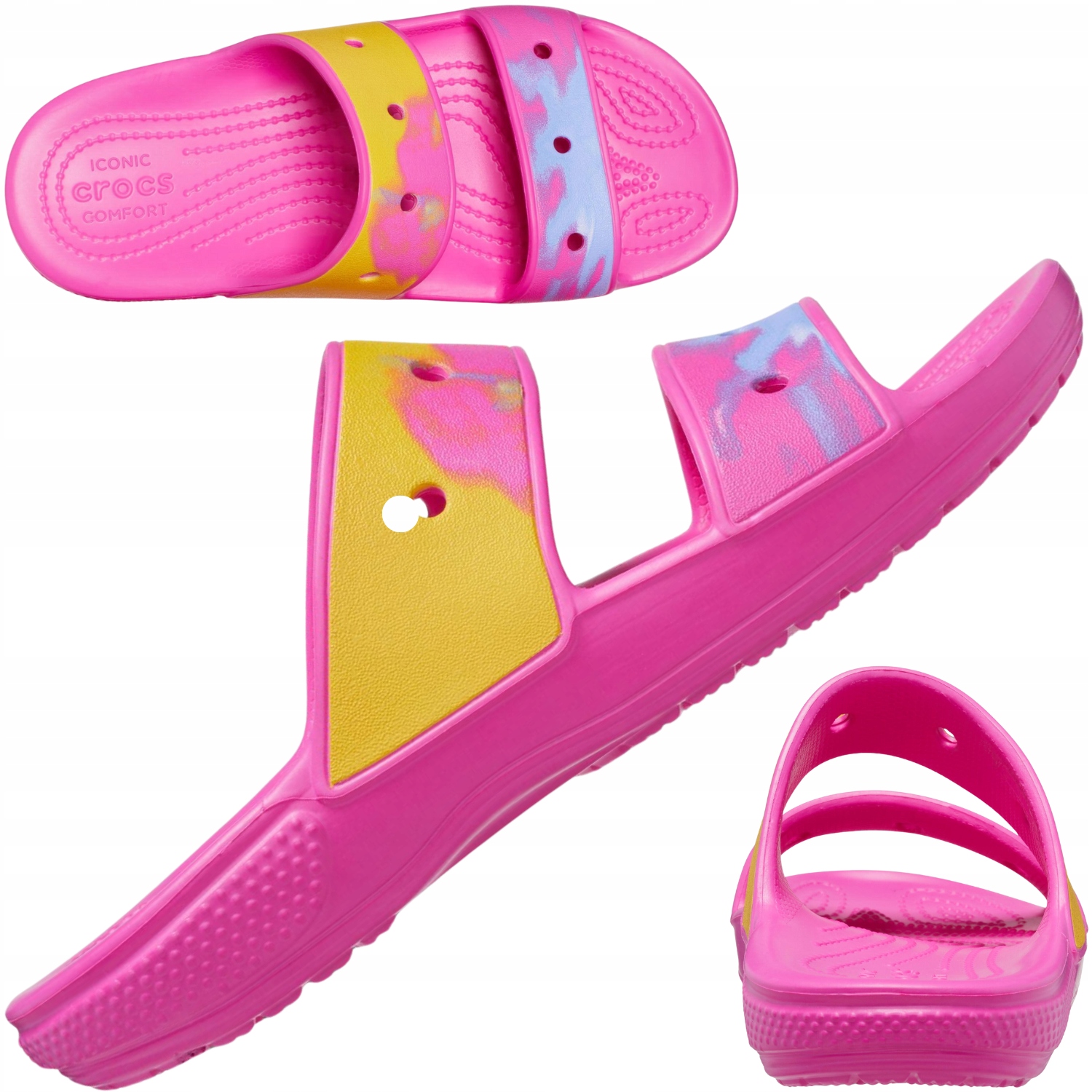 Dámské Pěnové Pantofle Crocs z pěny, sportovní a lehké, klasické sandály, vel. 38-39