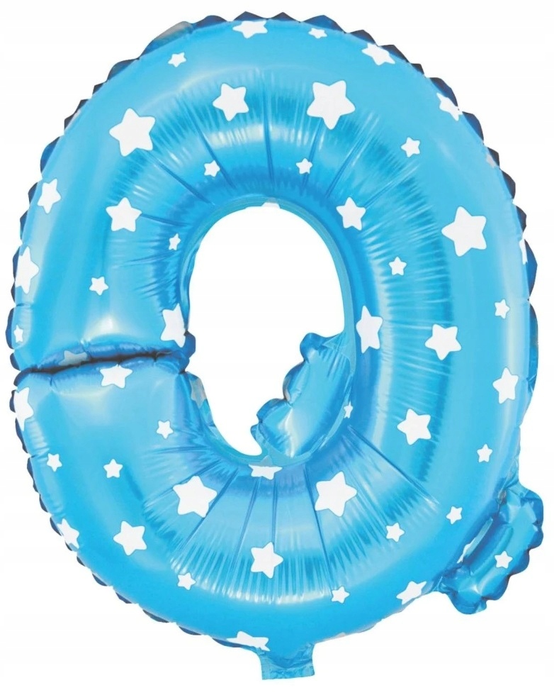 

Balon Niebieski Litera Q foliowy 80cm na urodziny