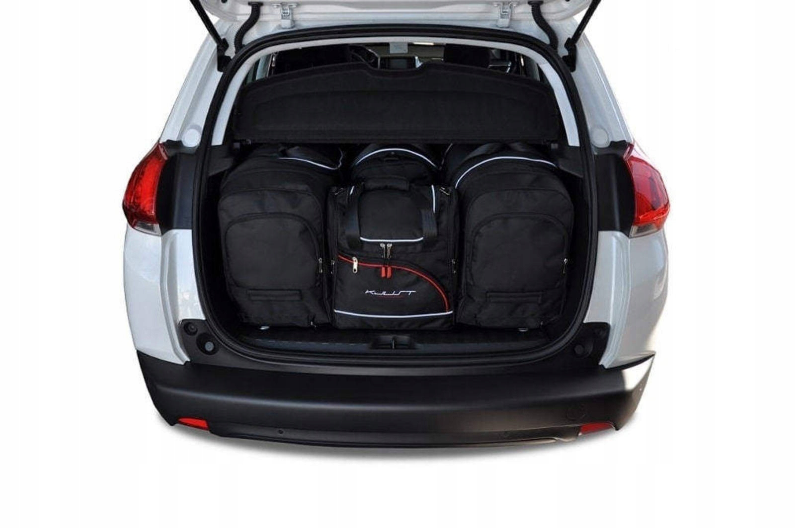 J&j Automotive Sada 4ks cestovných tašiek Aero pre Peugeot 2008 2013-2019