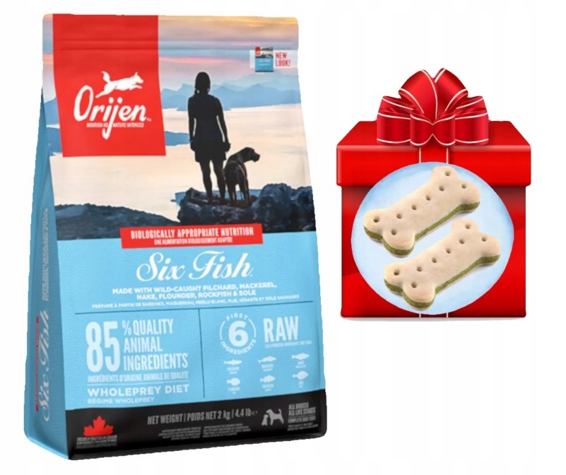 Orijen six fish dog 2kg