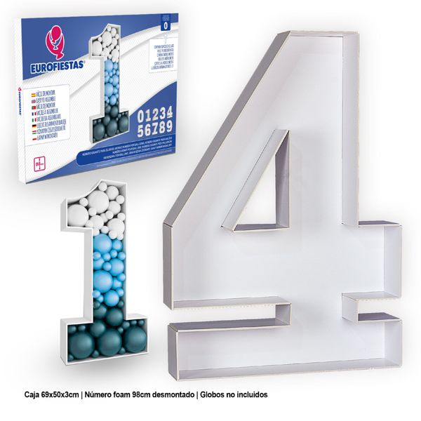 Velký digitální balónek 98 cm s oboustranným lepidlem