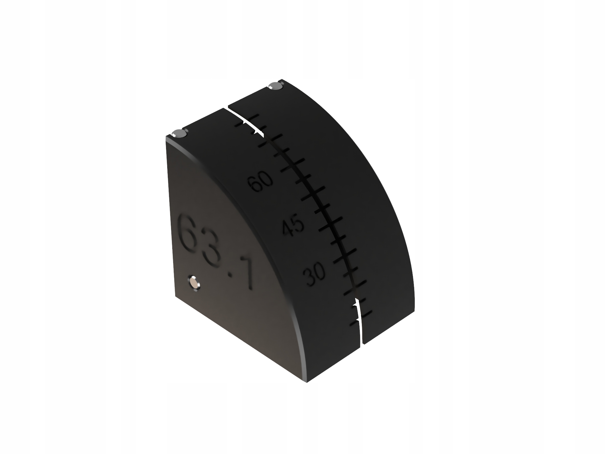 Wzornik do cięcia kolanek ze stali 63.1mm