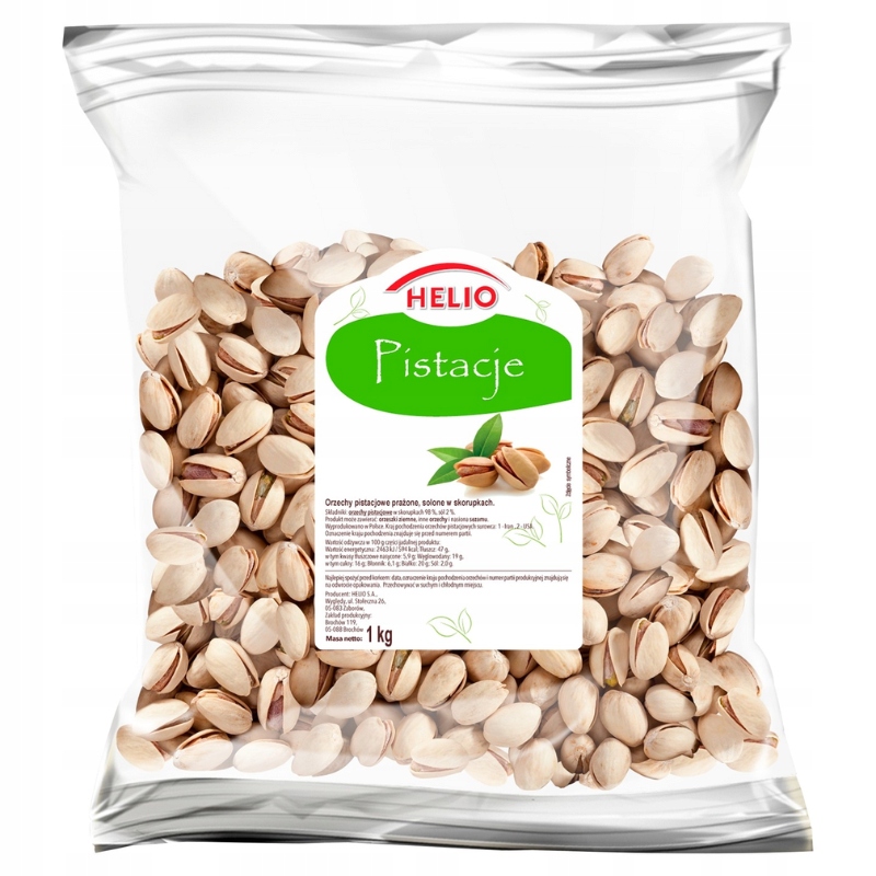 Helio Pistácie Pražené Solené ve Skořápkách 1kg