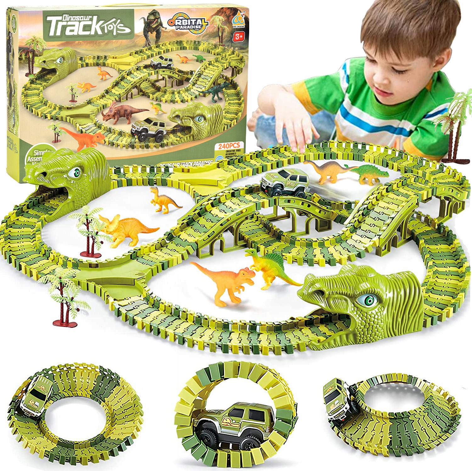 

Tor Wyścigowy Dinozaur Dino Park 271 El XXXL 360cm