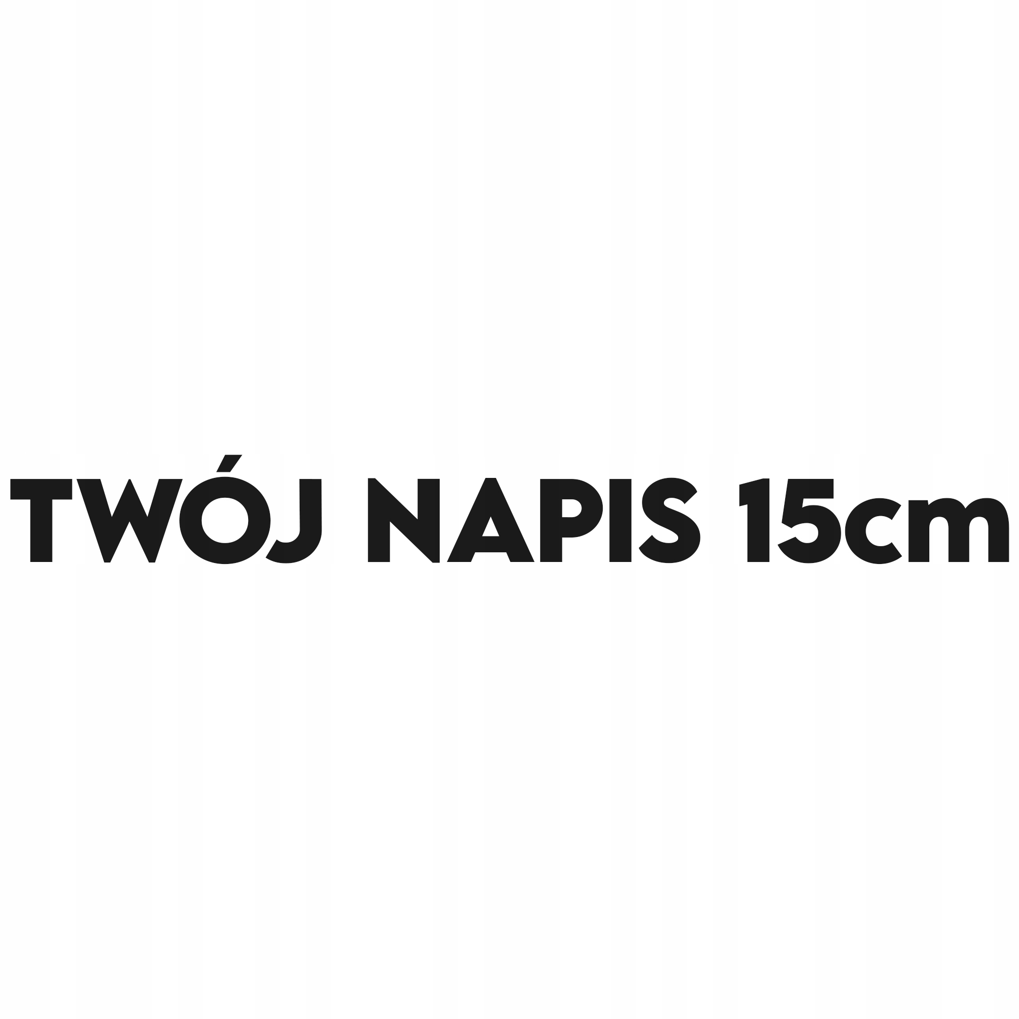 15 cm Naklejka Twój Napis na samochód szybę auto rower van Imię Tekst Nazwa
