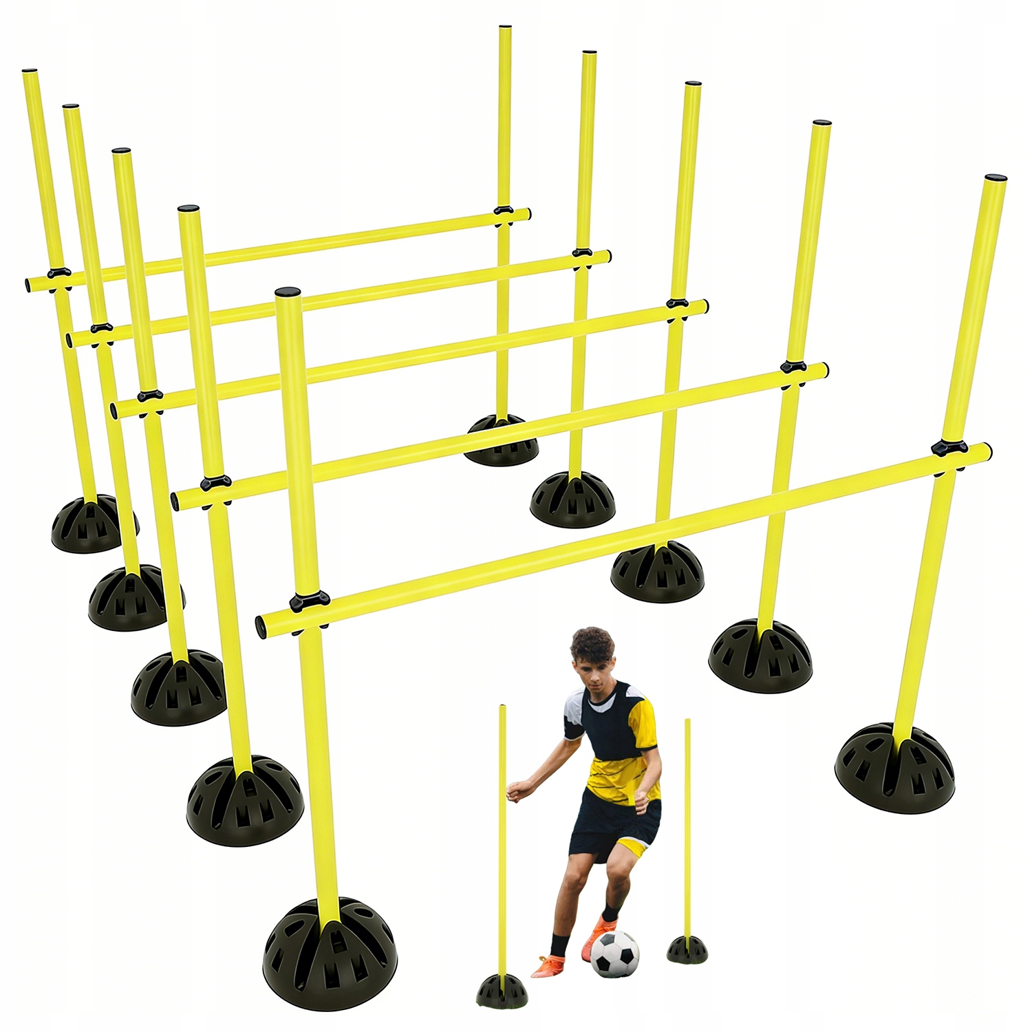 Agility Tréninkové Překážky Sada Pro Trénink Fotbalu, Praktická