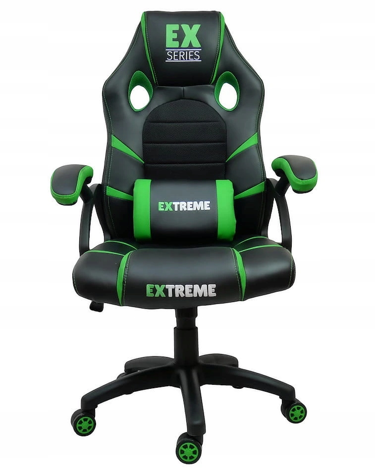 Herní Křeslo Ex Green Zelené Pro Hráče Kbelíkové Premium Ergonomické