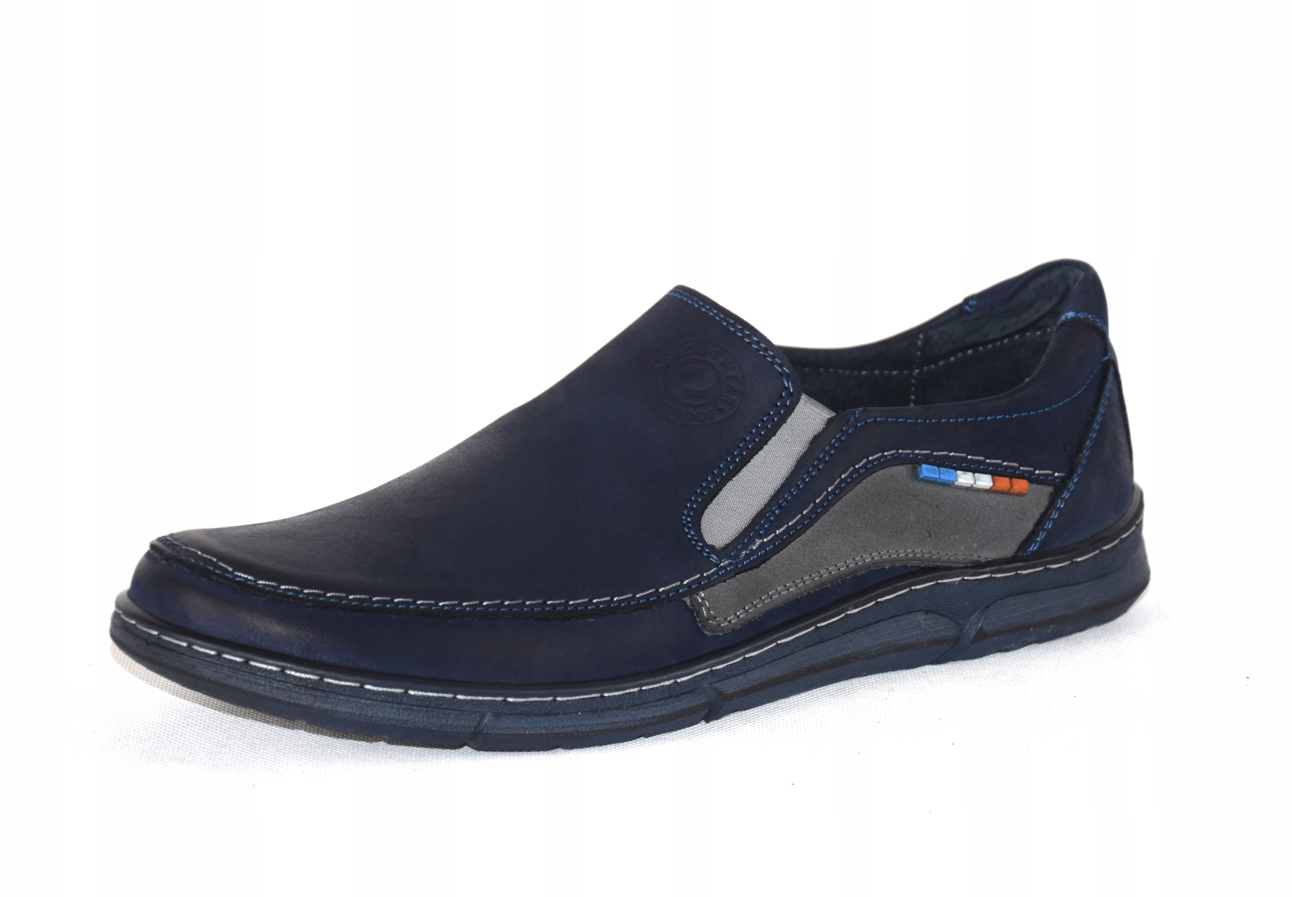 

Buty męskie slip-on wsuwane półbuty skórzane 283