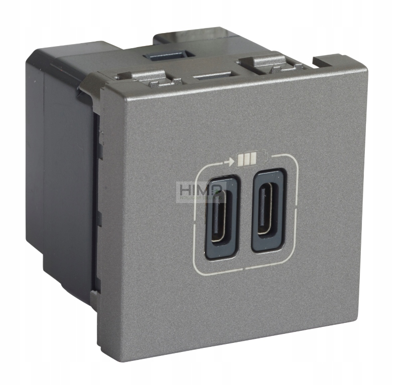 Nabíjačka Mosaic Usb hliník Legrand 079390