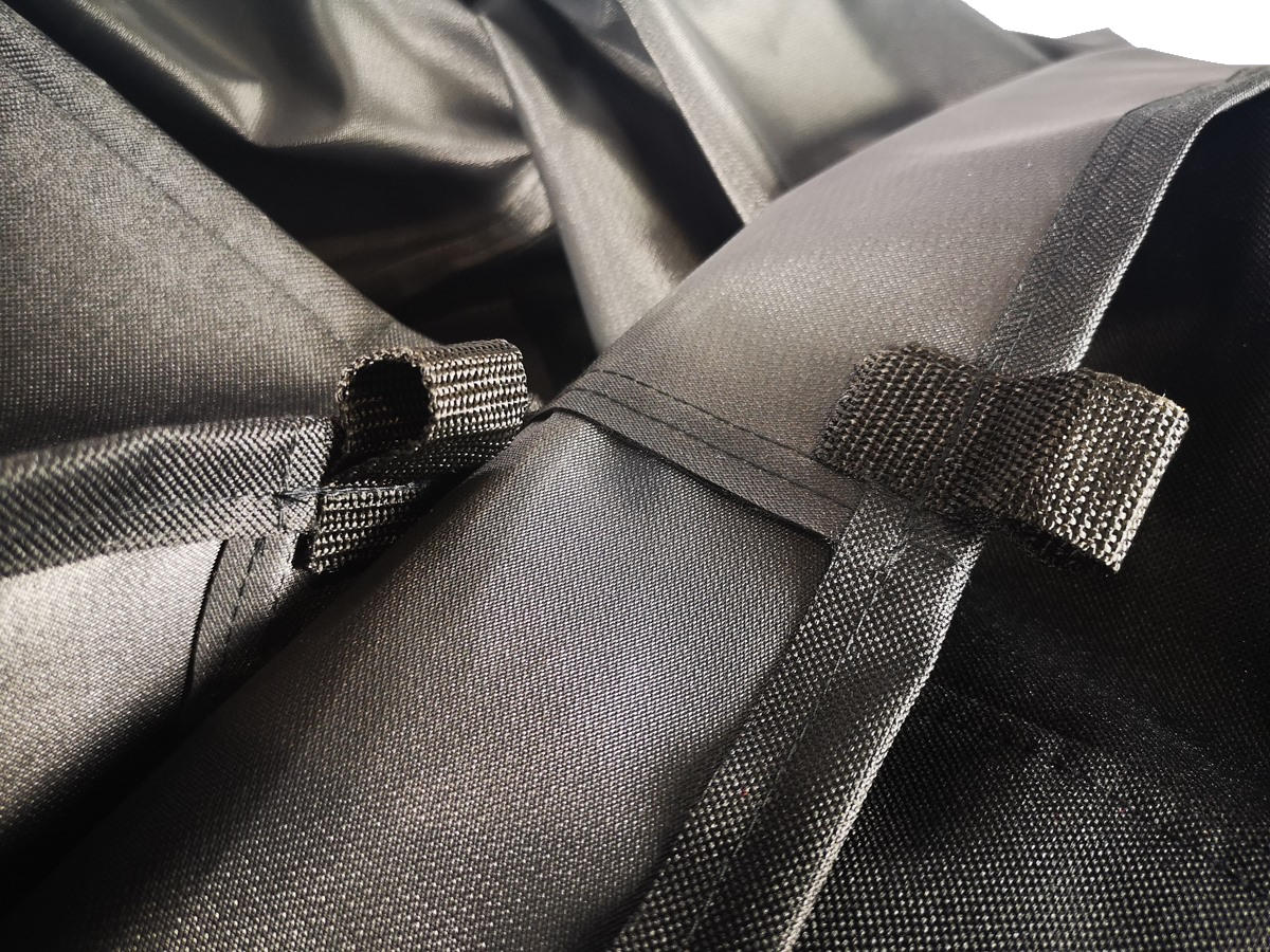 POKROWIEC NA MEBLE OGRODOWE STÓŁ 170x100x90 CZARNY Szerokość produktu 100 cm