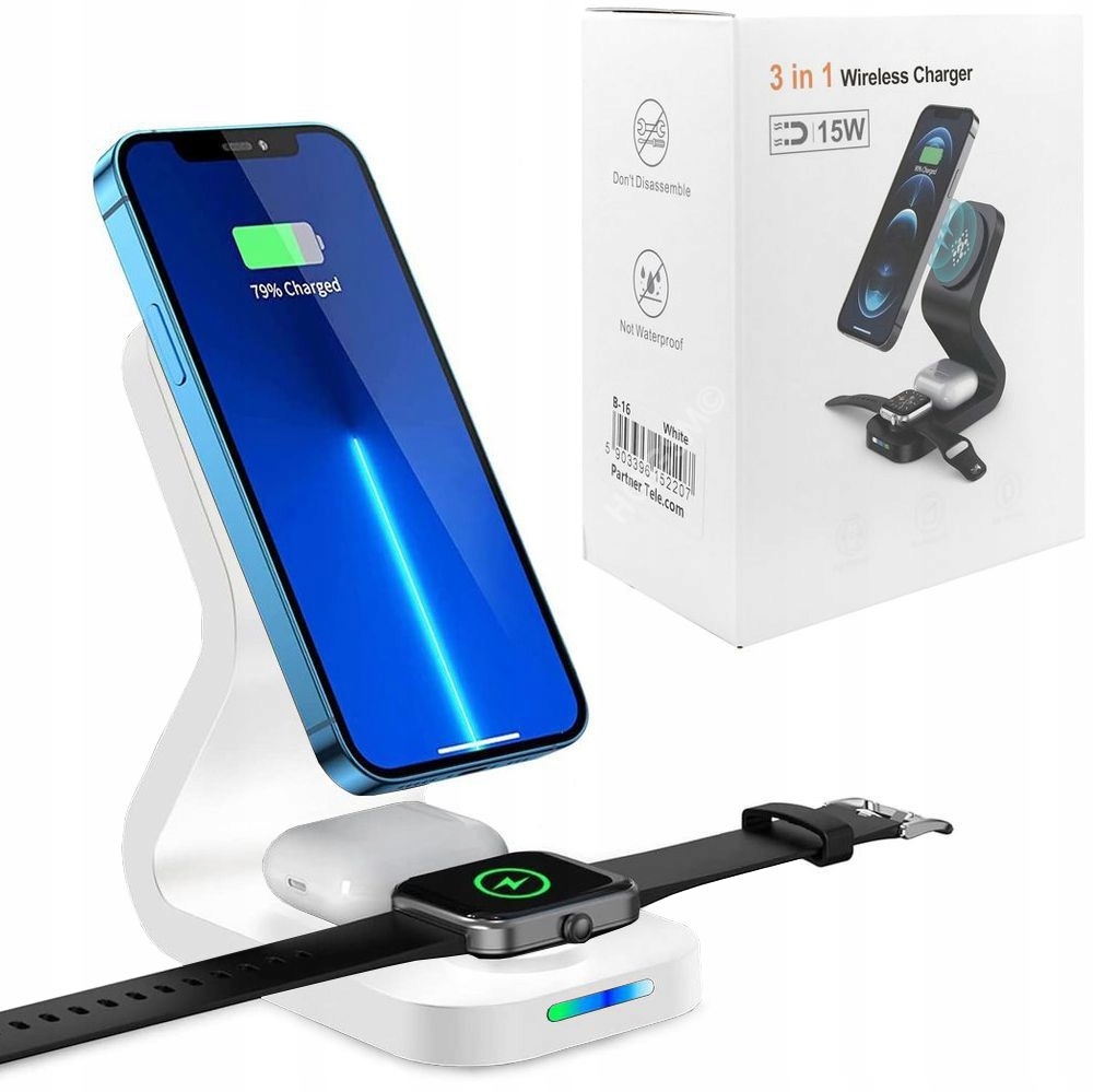

Stacja MagSafe 15W do Apple iPhone Watch Airpods