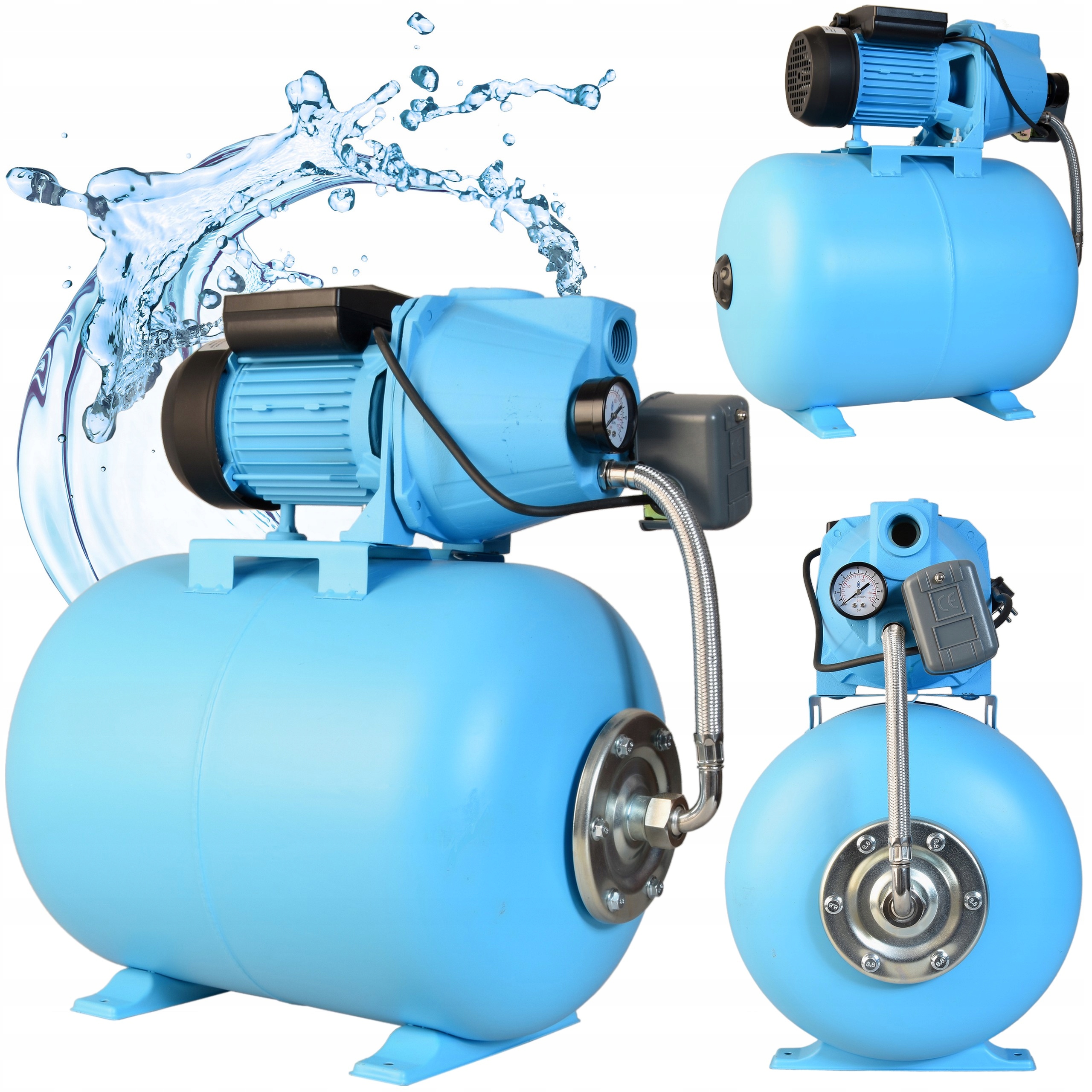 Pumpa Na Vodu Do Domu Hydrofor 50L Sada 1100 W 3600 l/h Výkonná Účinná Jet