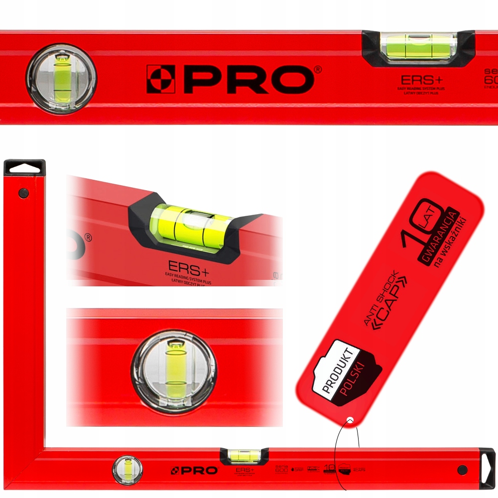 

Kątownica Kątownik Aluminiowy Poziomica Pro 40x60