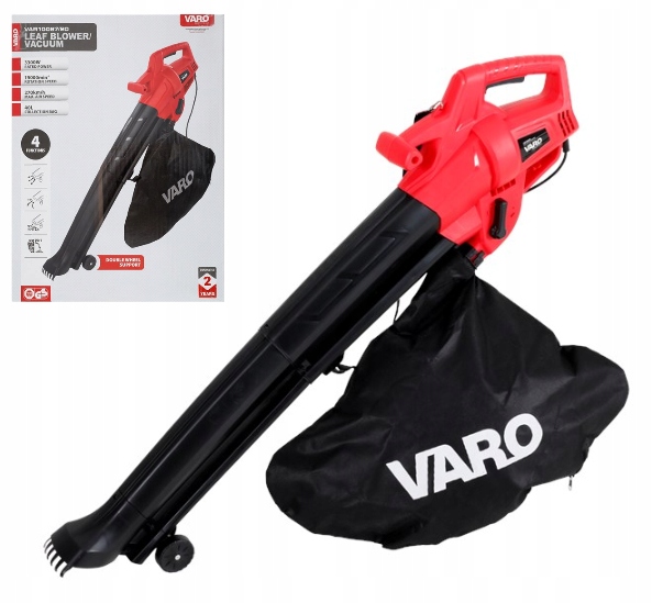 VARO Foukač s vysavač listí a vysavačem 3300 W se sáčkem o objemu 40 l Značka Varo