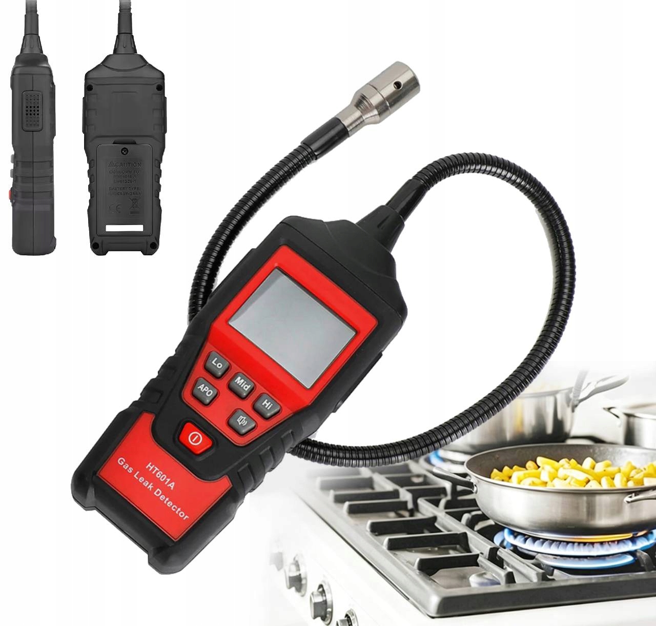 Detektor HT601A Přenosný Hořlavý Plyn S Automatickým Resetováním