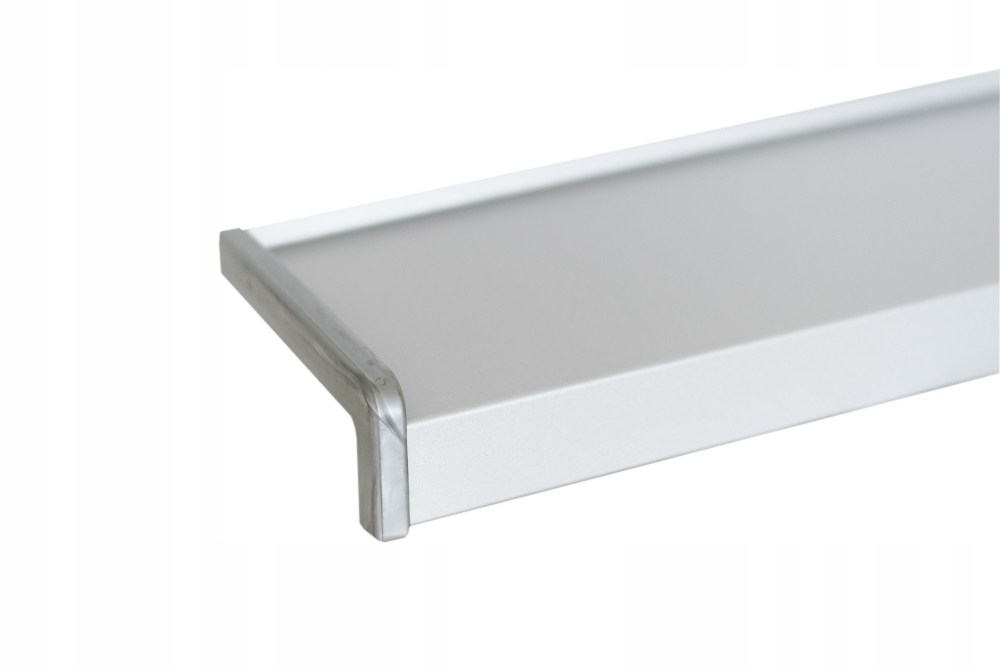 Vnější Ocelový Parapet Stříbrný Ral 9006 Profil Standard 180x40 cm