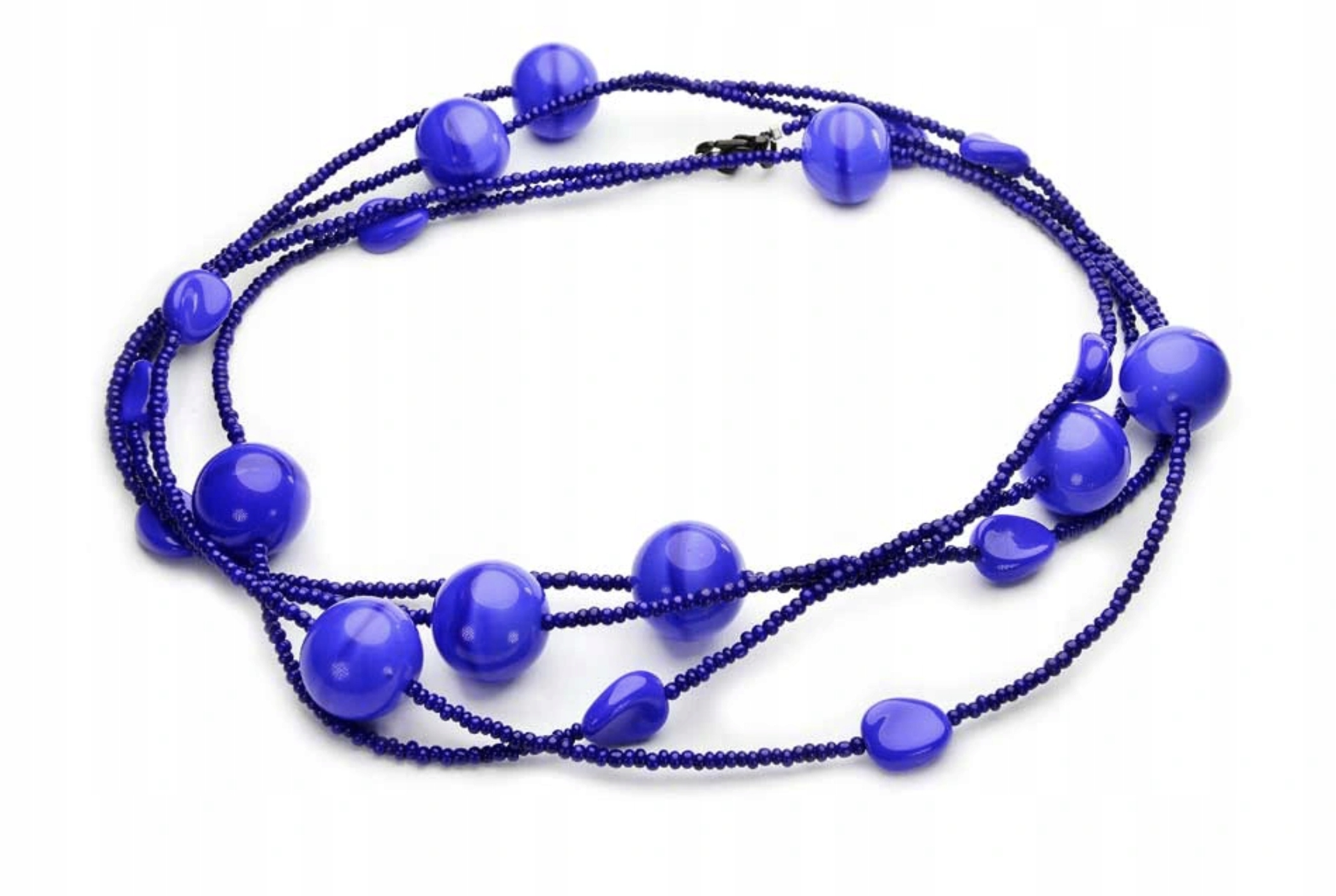 

Naszyjnik Długie Korale Niebieskie Kobalt Jablonex