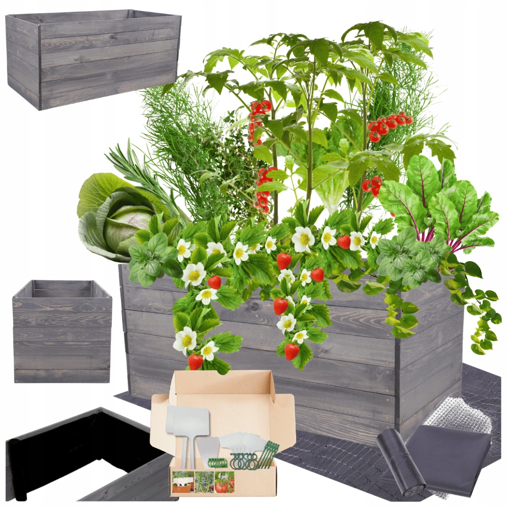 Vyvýšený záhon zeleninová zahrada truhlík pařeniště květináč impregnace 54x120x60