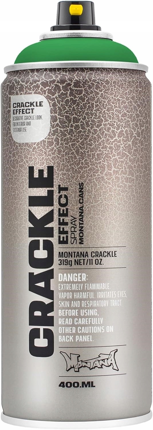 Montana Crackle Lakier Pękający Farba Spray Z Efektem Spękań Zielony 400ML