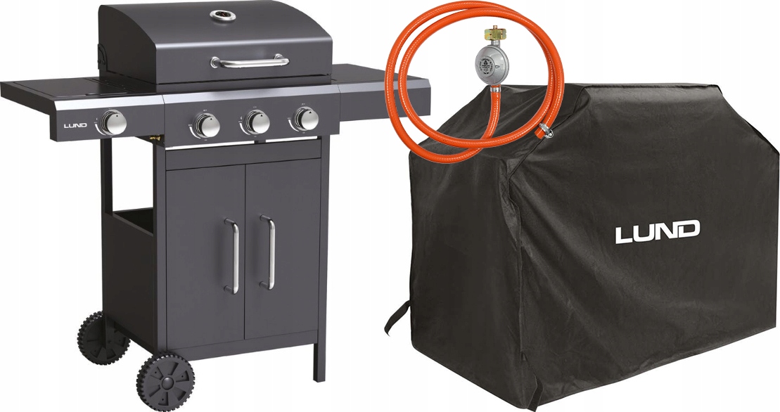 

Grill Gazowy Ogrodowy 11.6KW +pokrowiec I Reduktor