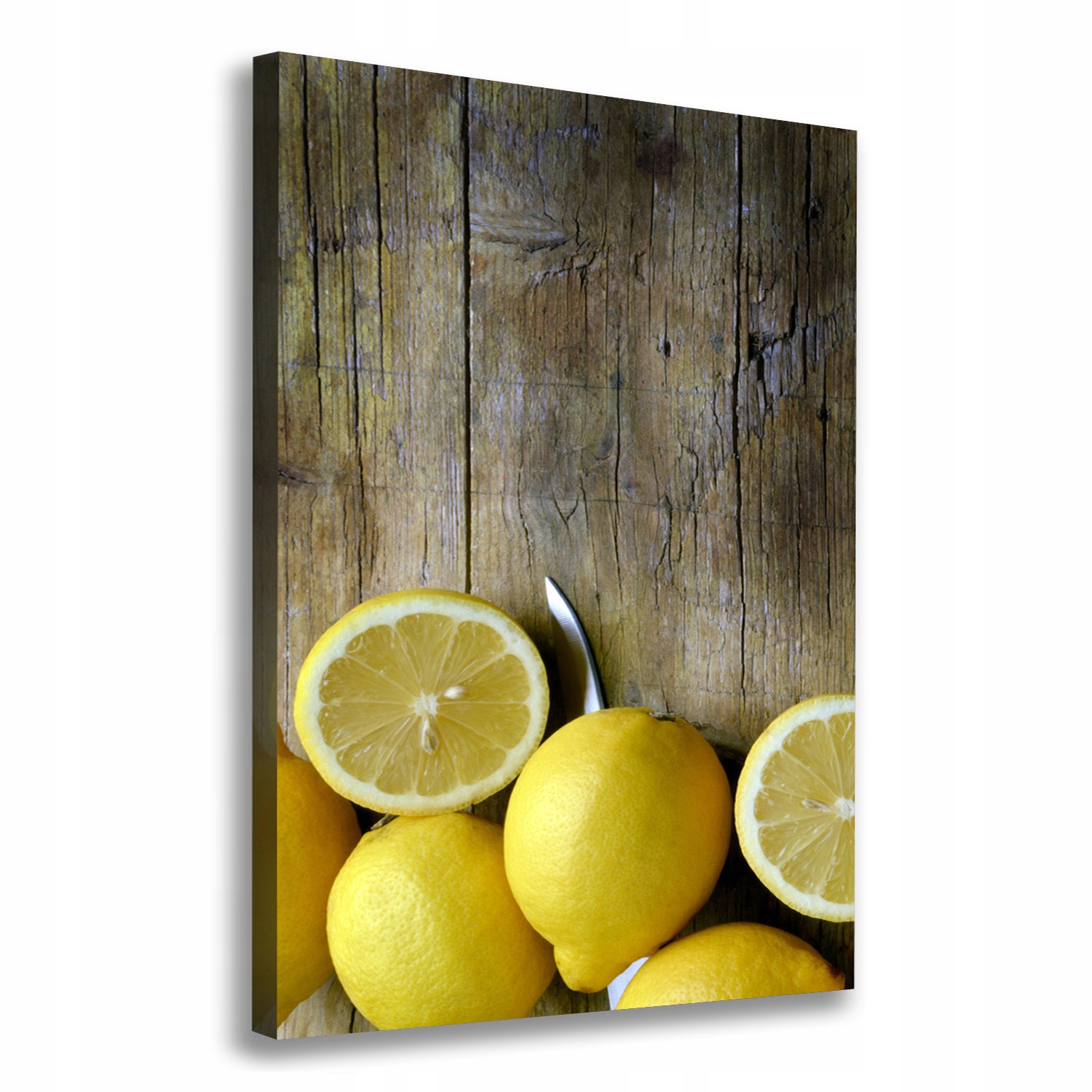 

Nowoczesny obraz canvas na ramie Cytryny 70x100 cm