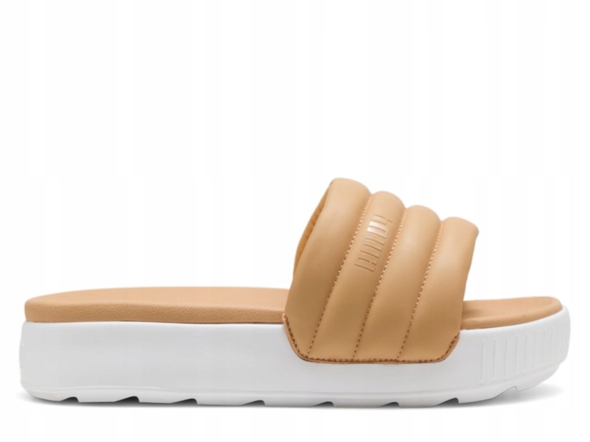 Nazouváky pantofle Puma 39539910 Karmen Slide Puffy Wmns Béžová 37