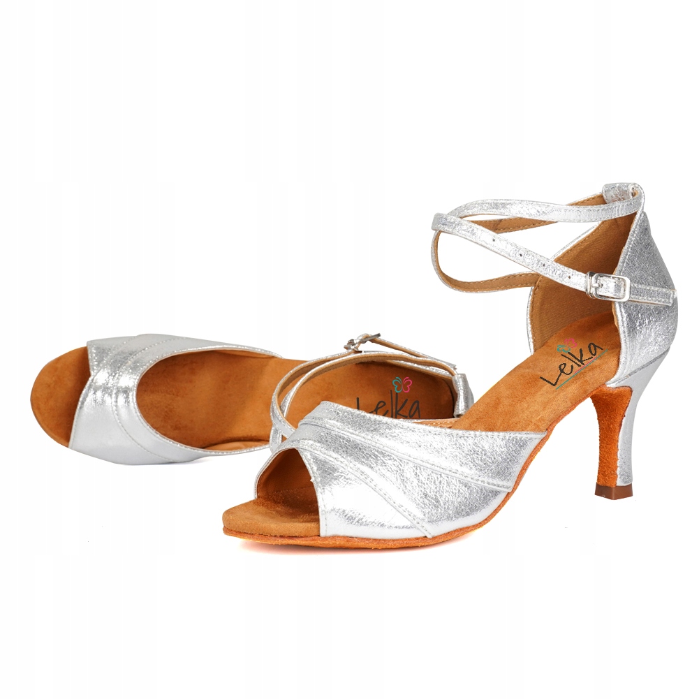 Taneční Boty Latino Lesklé 7 cm