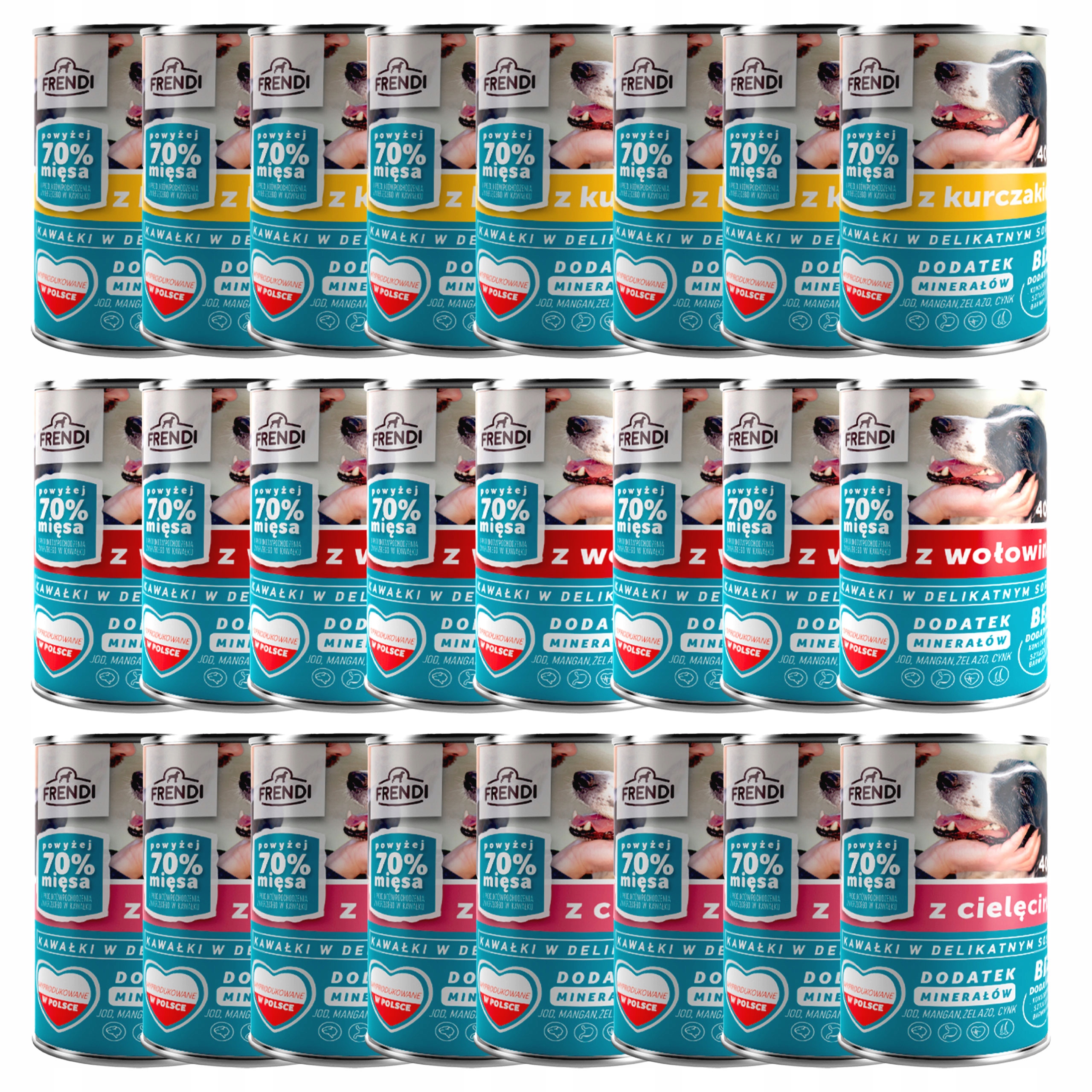 Frendi Plechovka krmivo mokré pro psa mix chutí 24 x 400 g