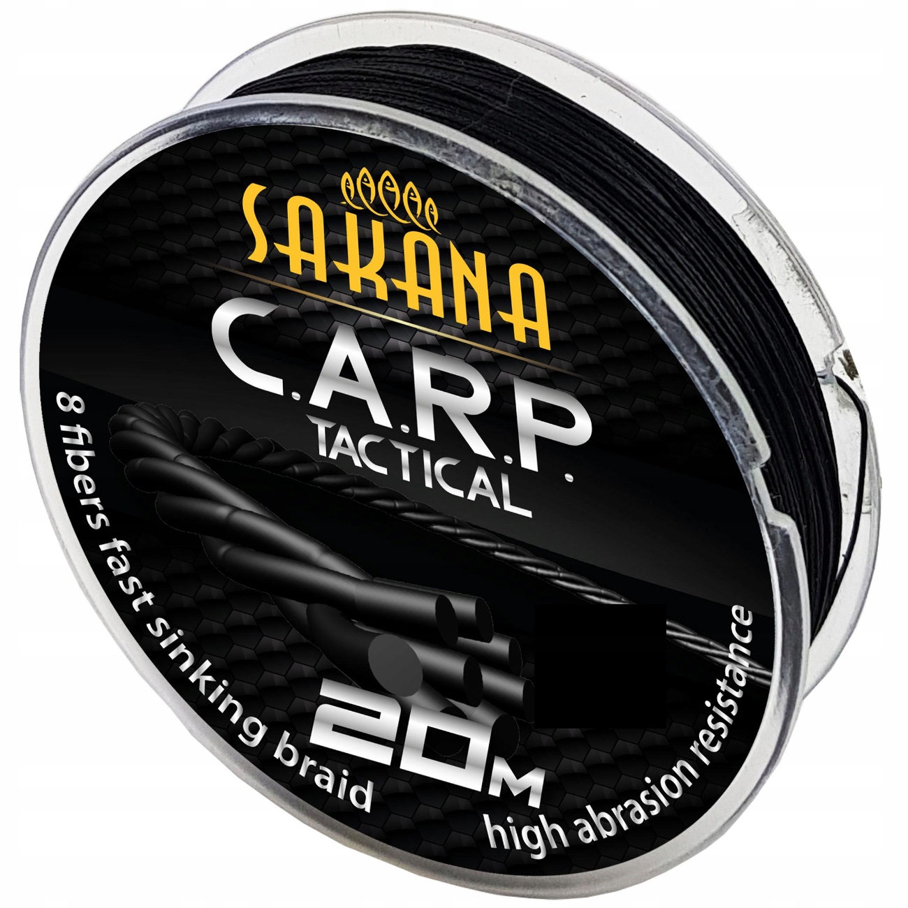 PLECIONKA SAKANA C.A.R.P. TACTICAL 40LB/20M CZARNA