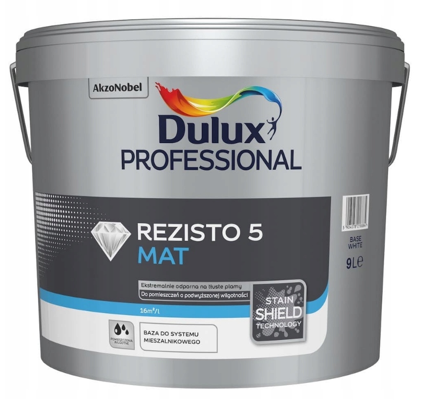 Rezisto 5 farba na stropné steny 9l mat Farby!!! Dulux Professional