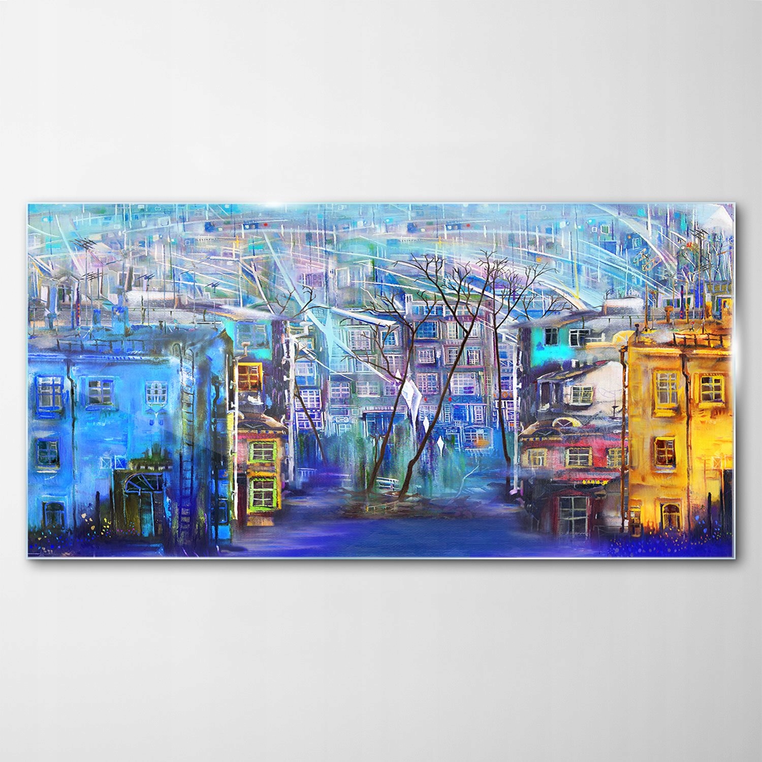 Tvrdený sklenený obraz Mesto Architektúra 120x60