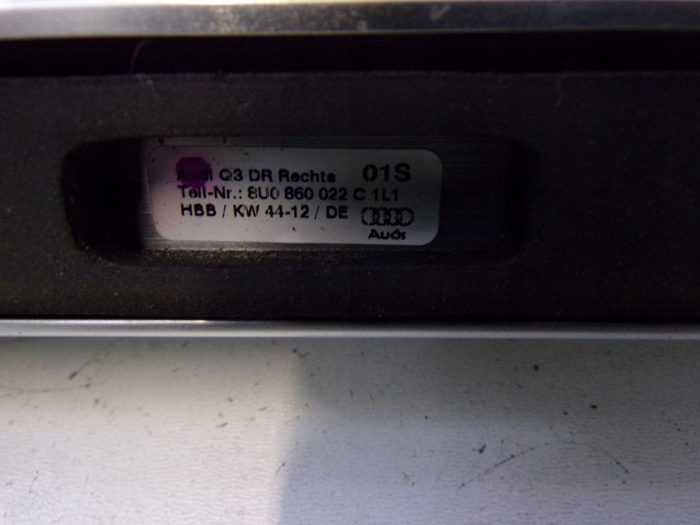 RELINGI DACHOWE AUDI Q3 RSQ3 8U MATOWE SATYNA ALU Part number 8U860022C