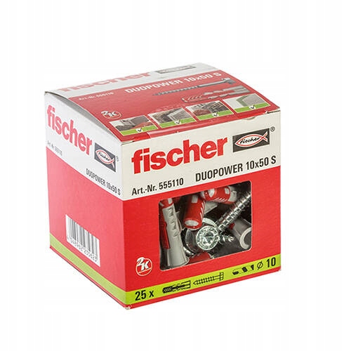 

Fischer Duopower S kołek z wkrętem 10x50 25szt