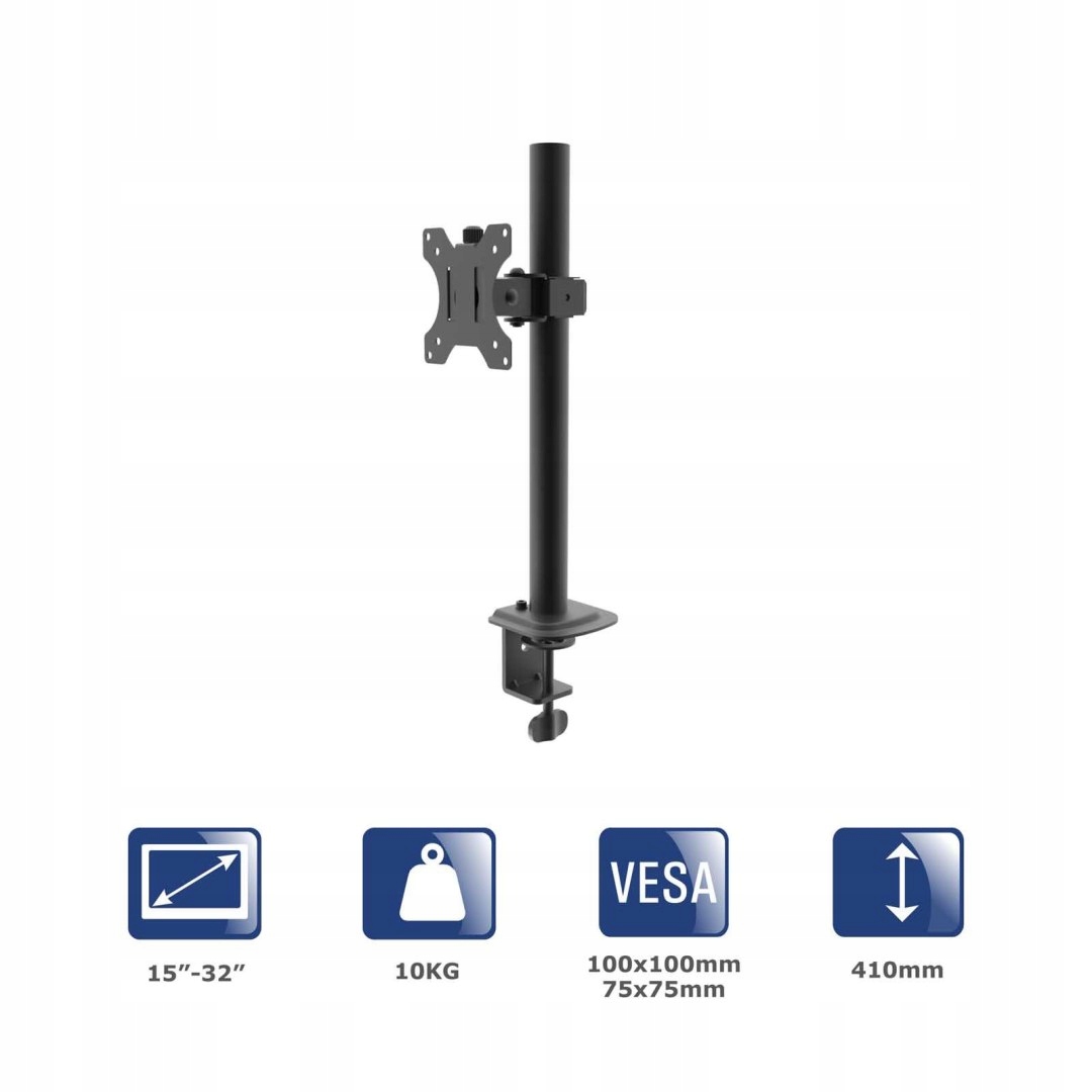Uchwyt biurkowy do monitora Akyga AK-MB-03 ramię 10kg Vesa 75x75mm 1