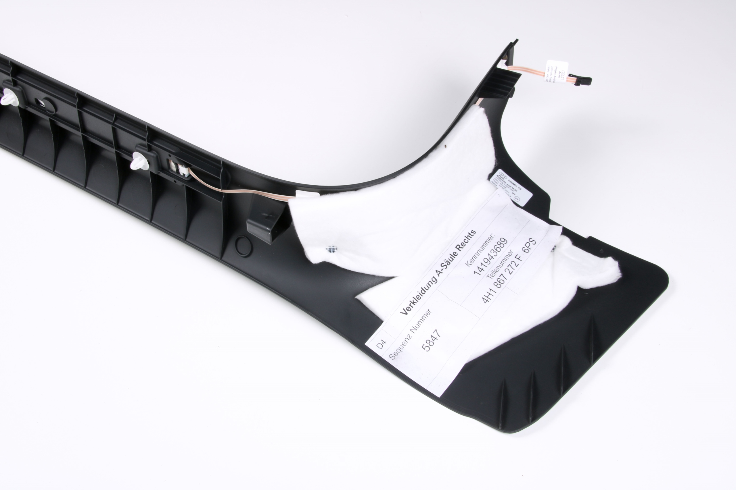AUDI A8 D4 moulding cap threshold right front 4H1867272F