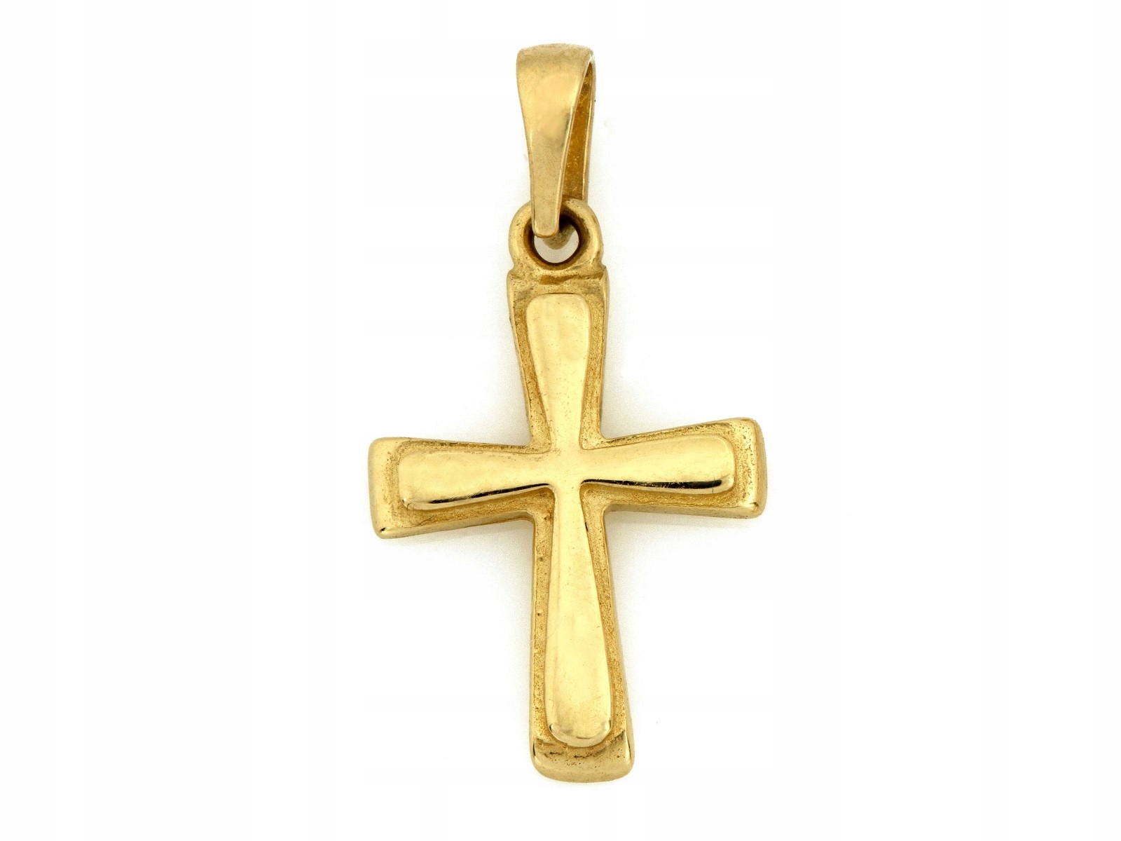 Dámský přívěsek ze zlata 585, módní křížek, módní vzor