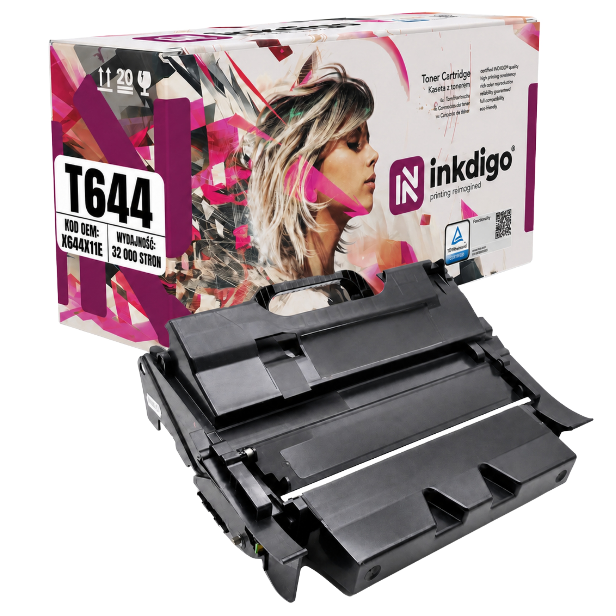 Toner pro Lexmark X644 T644 náhradní X644X11E 32k