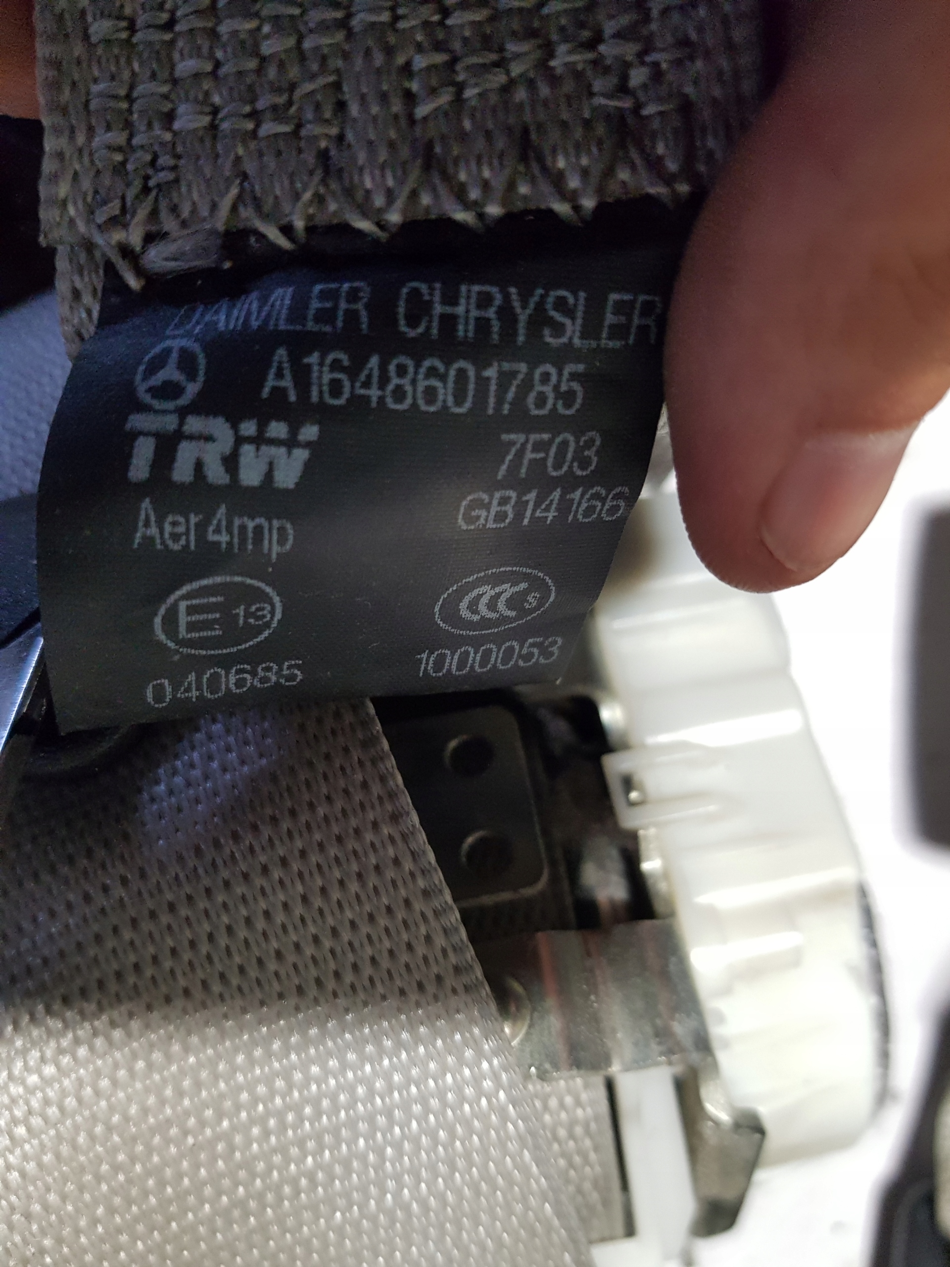 tension belts front rear part left right KOMPLET MERCEDES ML W164