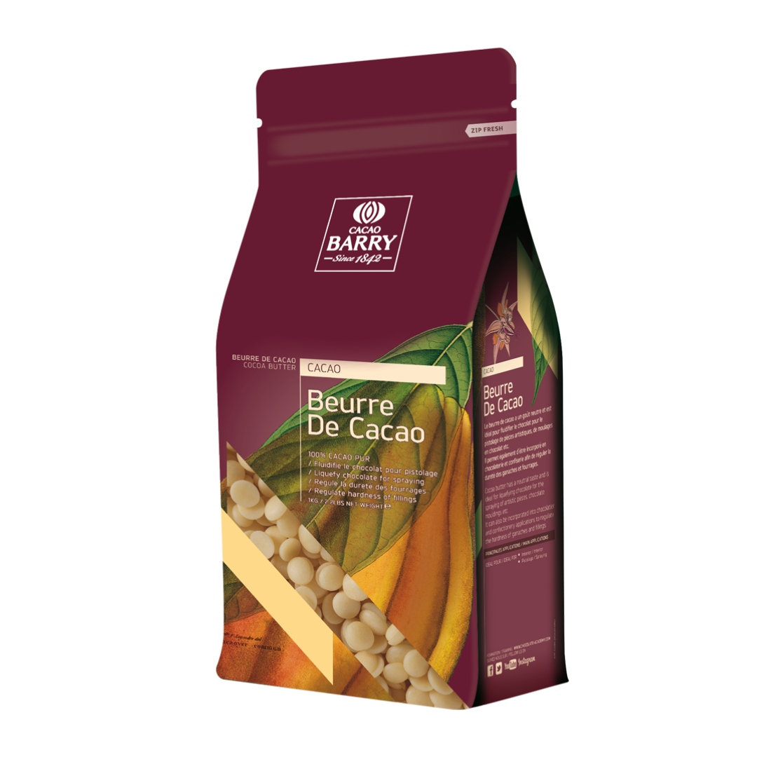 Masło kakaowe naturalne Barry Callebaut pastylki 1kg