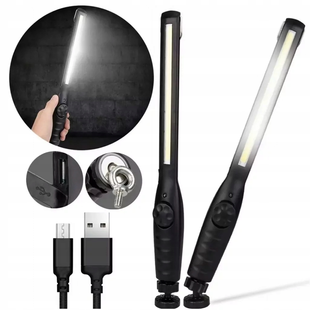 LAMPKA LATARKA WARSZTATOWA ROBOCZA LED USB XXL 38CM