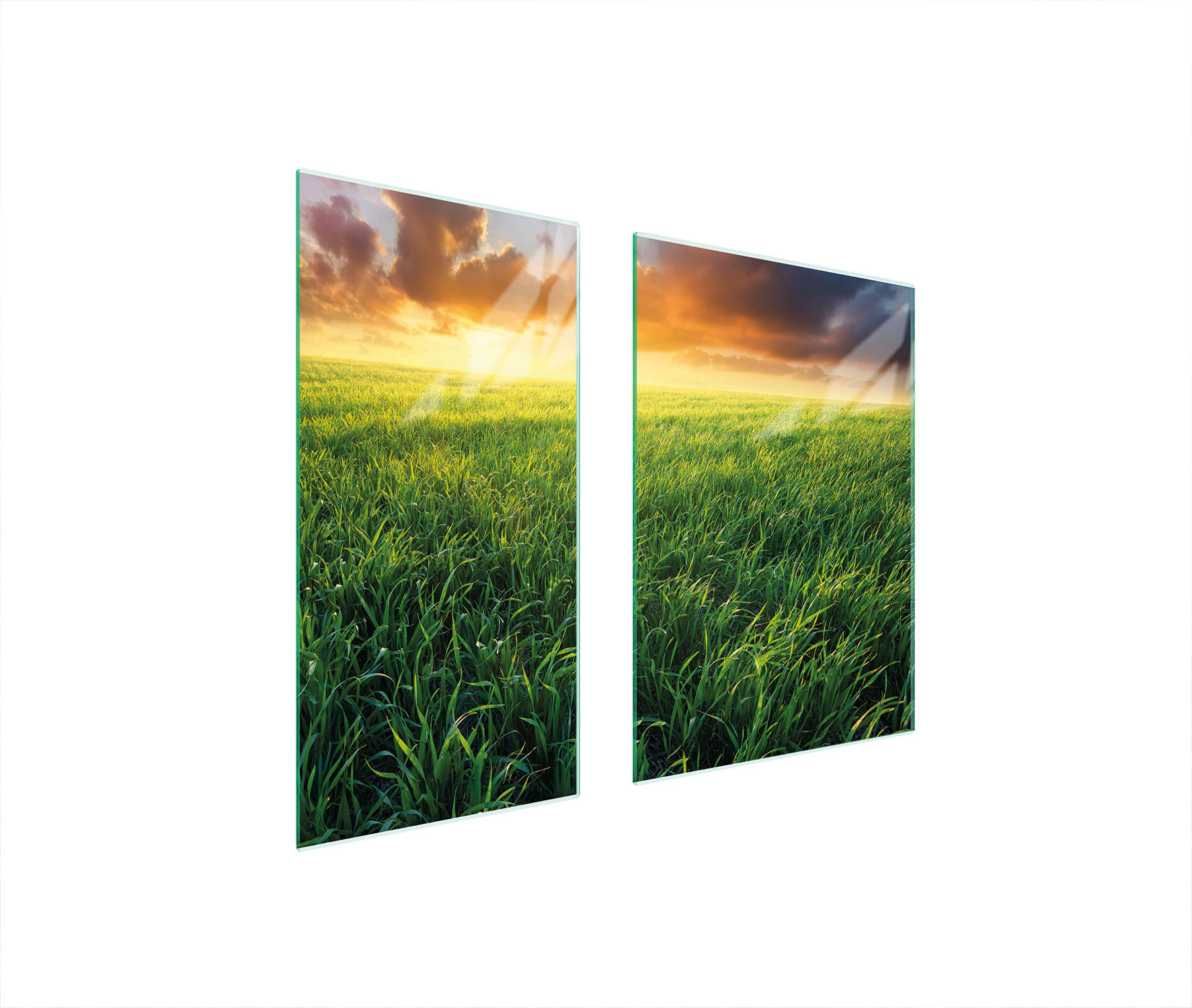 Skleněná Ochranná Deska 75x52 Pohled Tvrzené Sklo